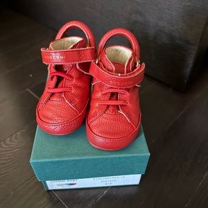 Red Buscemi crib sneakers size 19